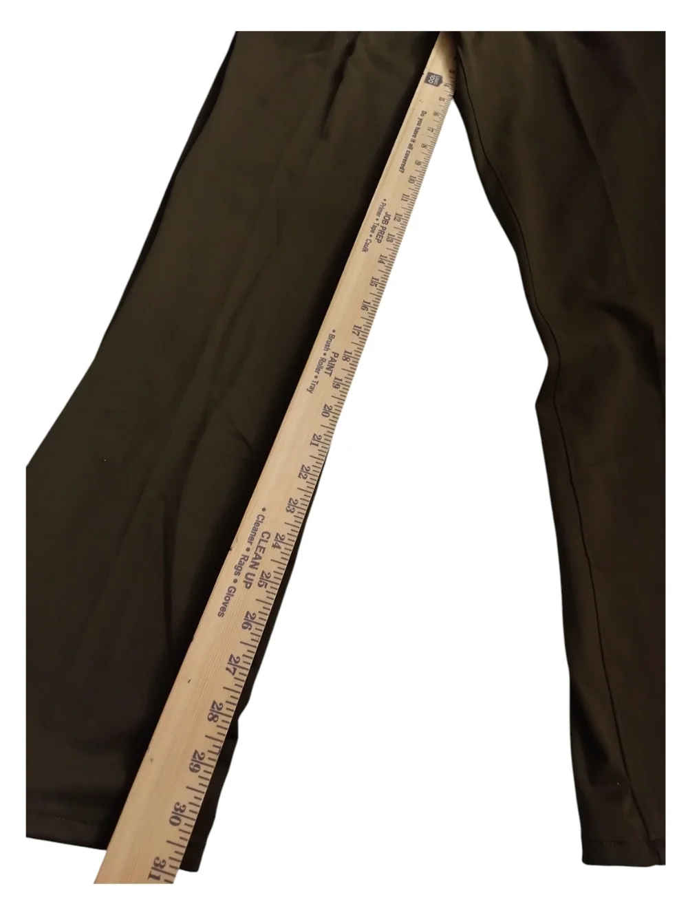 Stylus Men's 5 Pocket Pant Military Olive Dress Slim Fit Flat Front 36/32 - Picture 3 of 5